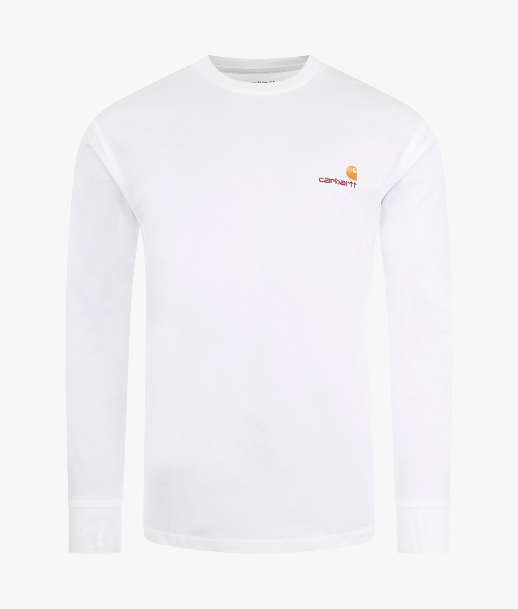 Long Sleeve-Relaxed-Fit-American-Script-T-Shirt-Carhartt-WIP-White-EQVVS