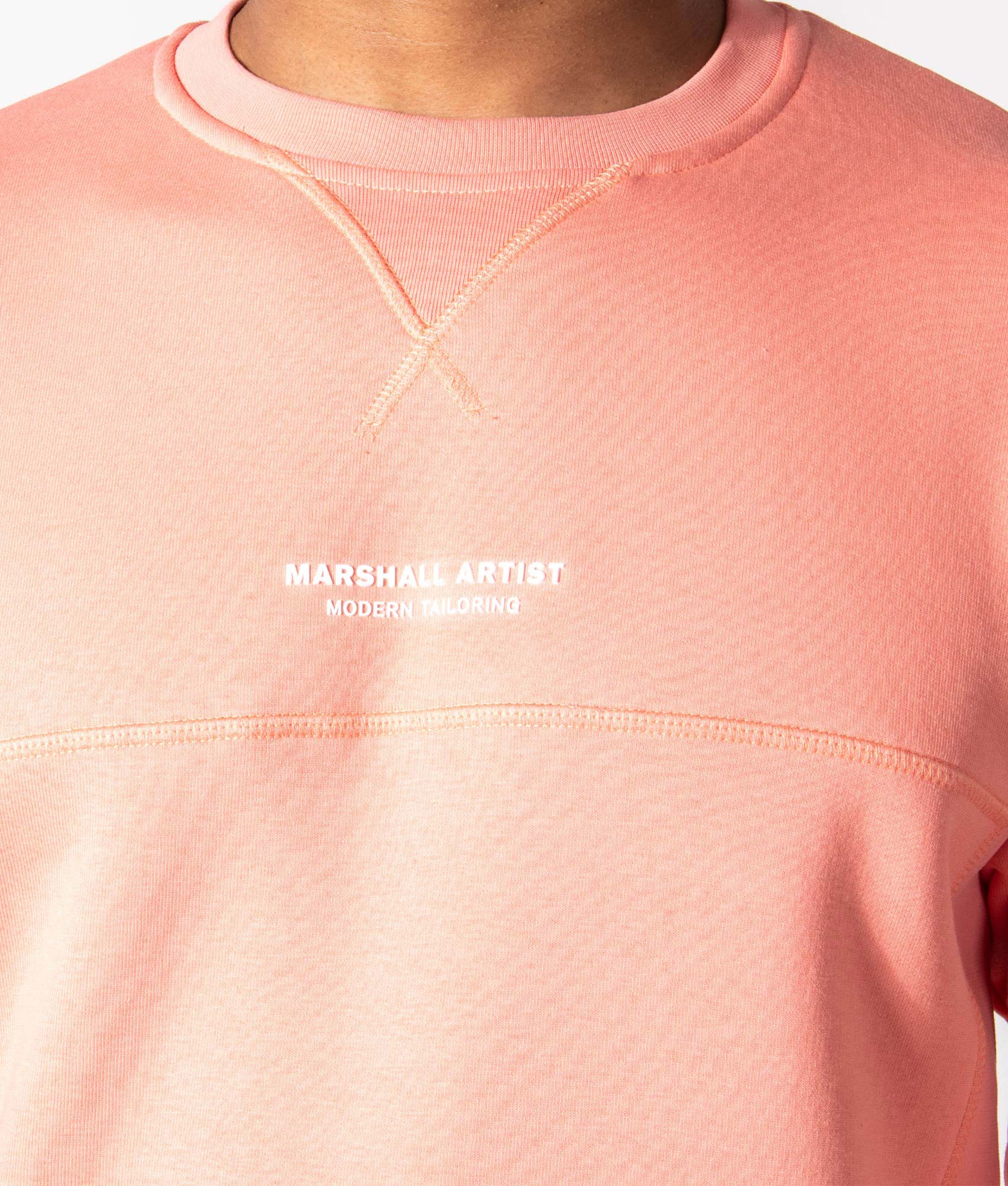 Siren-Crewneck-Sweat-Peach-Marshall-Artist-EQVVS