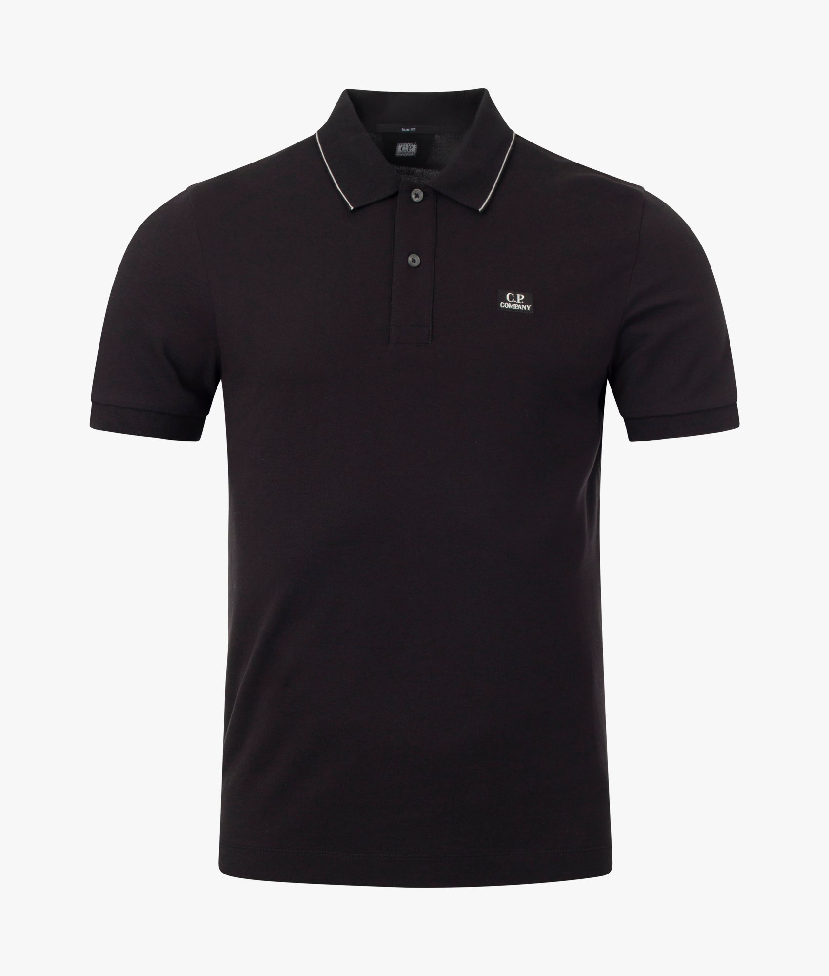 Stretch-Pique-Classic-Logo-Polo-Shirt-Black-CP-Company-EQVVS
