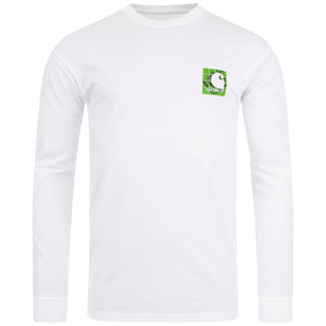 Relaxed Fit Long Sleeved Grid C T-Shirt