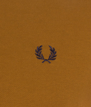 Crew-Neck-Sweat-Dark-Camel-Fred-Perry-EQVVS