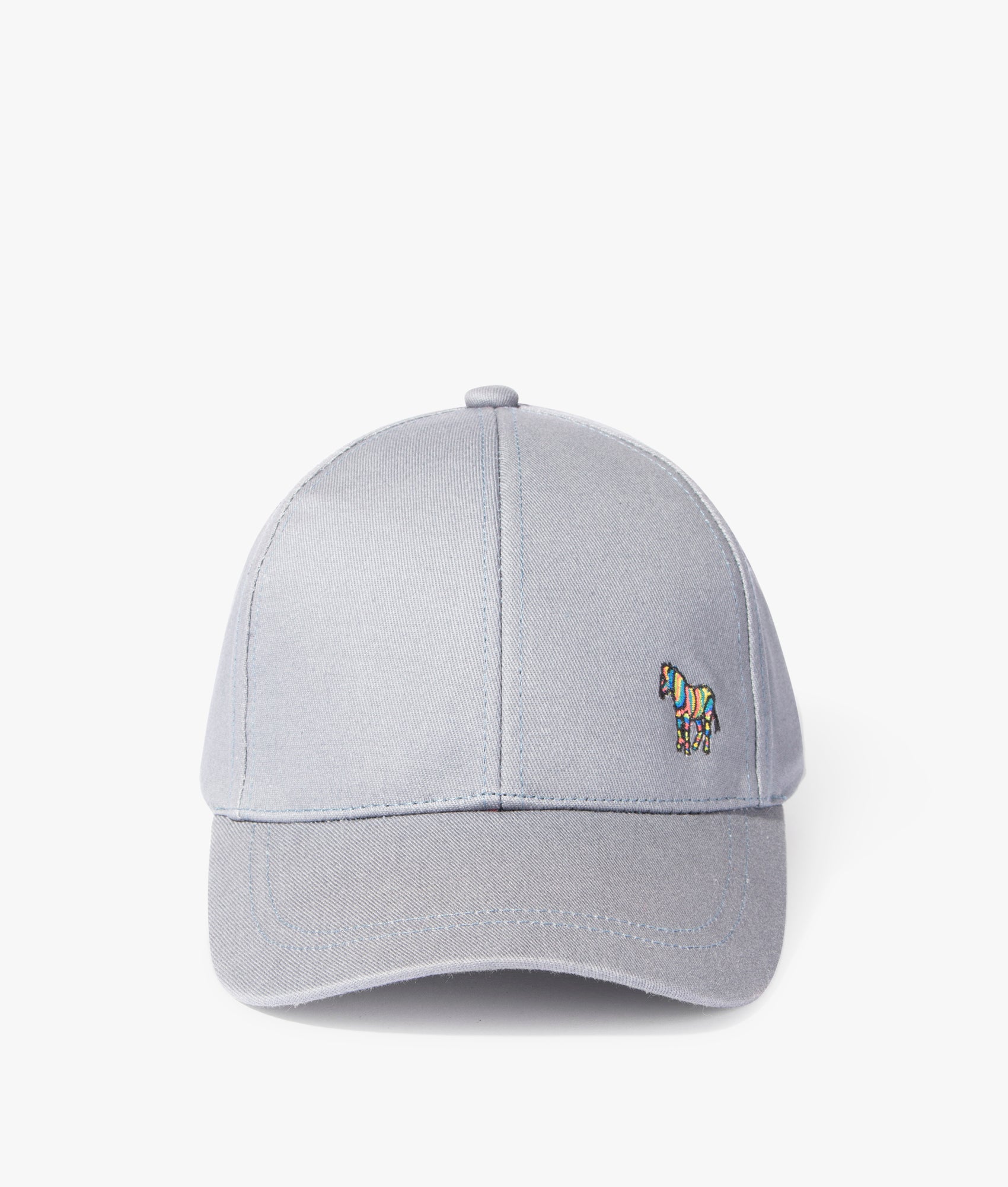 Zebra-Logo-Cotton-Baseball-Cap-Petrol-Grey-PS-Paul-Smith