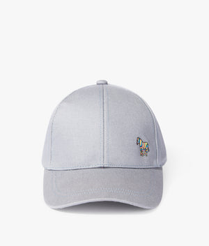 Zebra-Logo-Cotton-Baseball-Cap-Petrol-Grey-PS-Paul-Smith