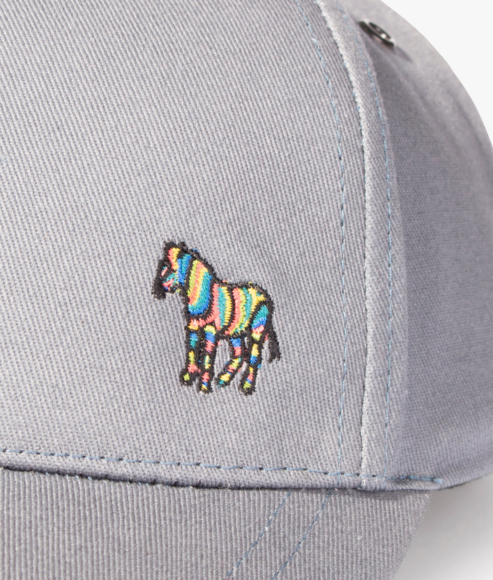 Zebra-Logo-Cotton-Baseball-Cap-Petrol-Grey-PS-Paul-Smith