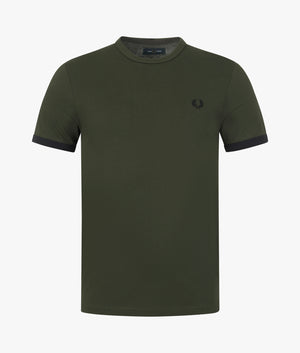 Ringer-T-Shirt-Fred-Perry-EQVVS-Hunting-Green