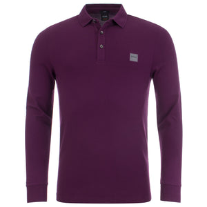 Casual Passerby Long Sleeve Slim Fit Polo Shirt