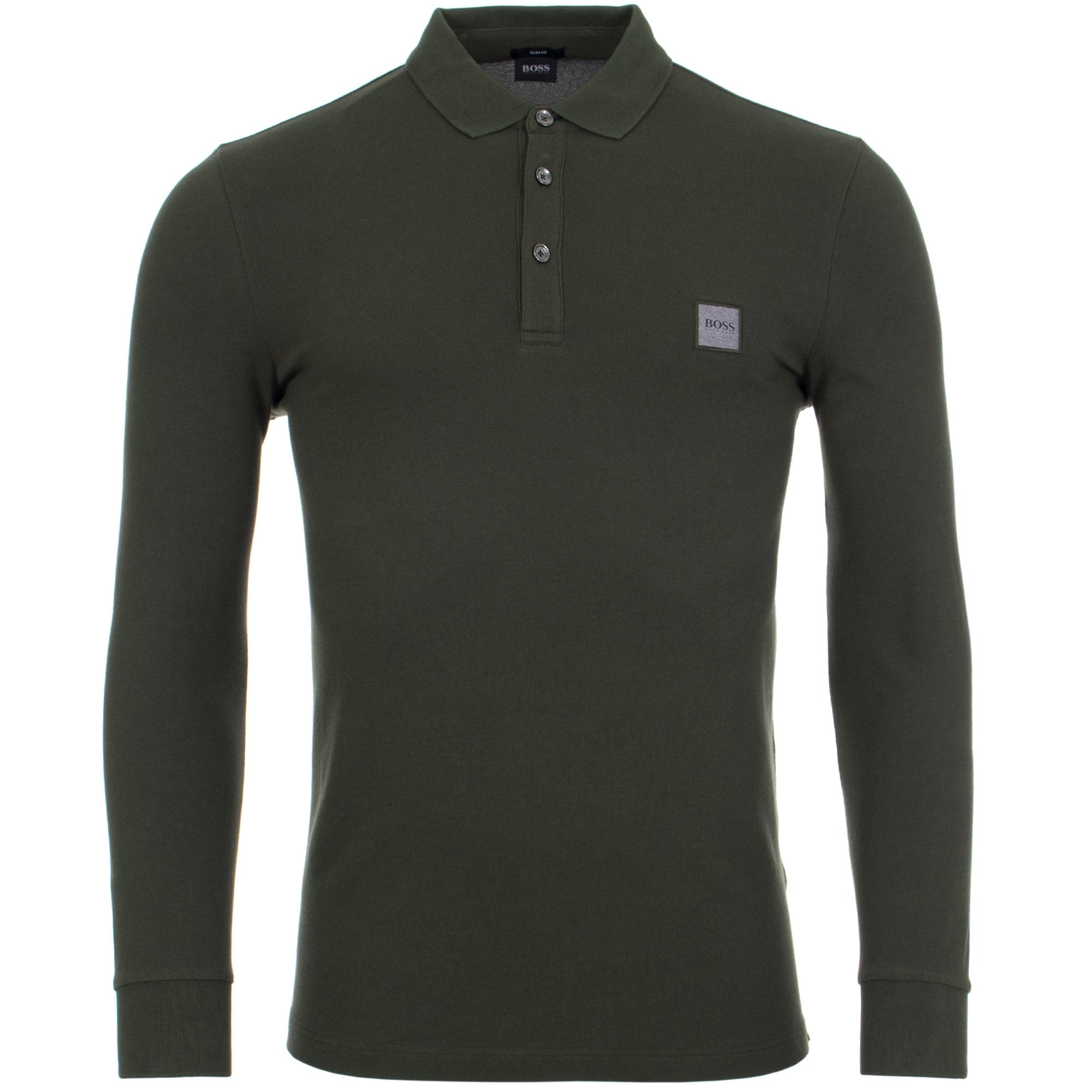 Casual Passerby Long Sleeve Slim Fit Polo Shirt