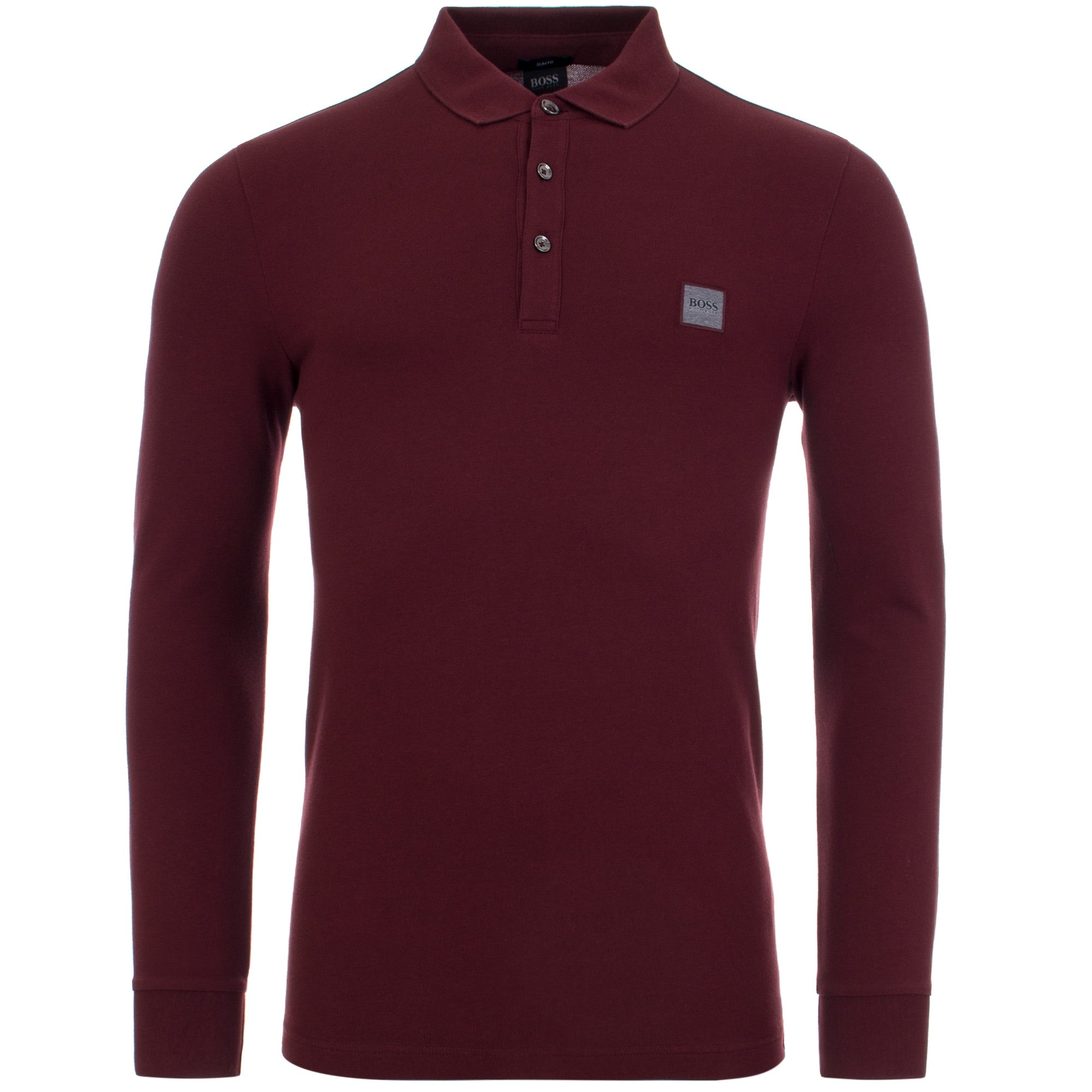 Casual Passerby Long Sleeve Slim Fit Polo Shirt
