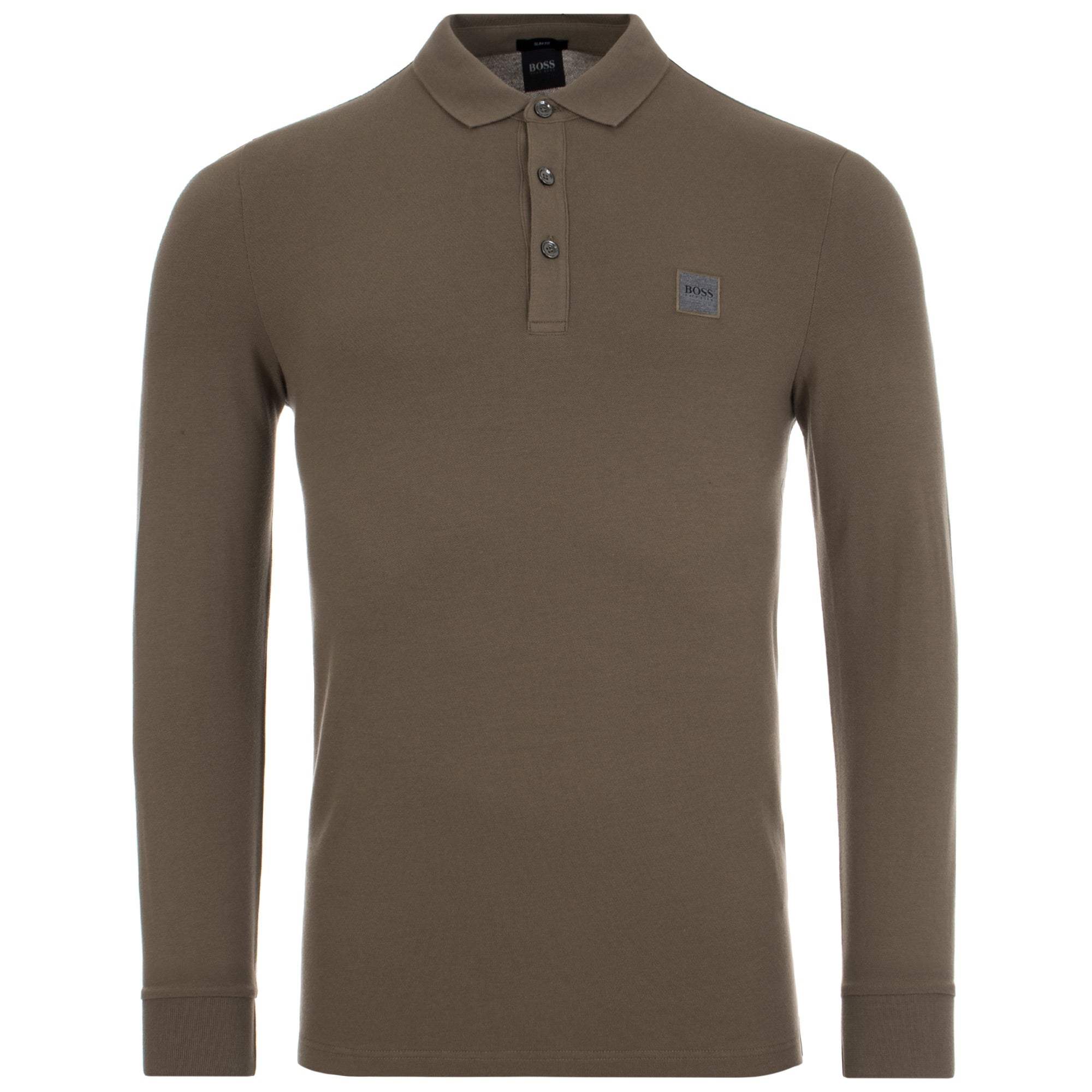 Casual Passerby Long Sleeve Slim Fit Polo Shirt