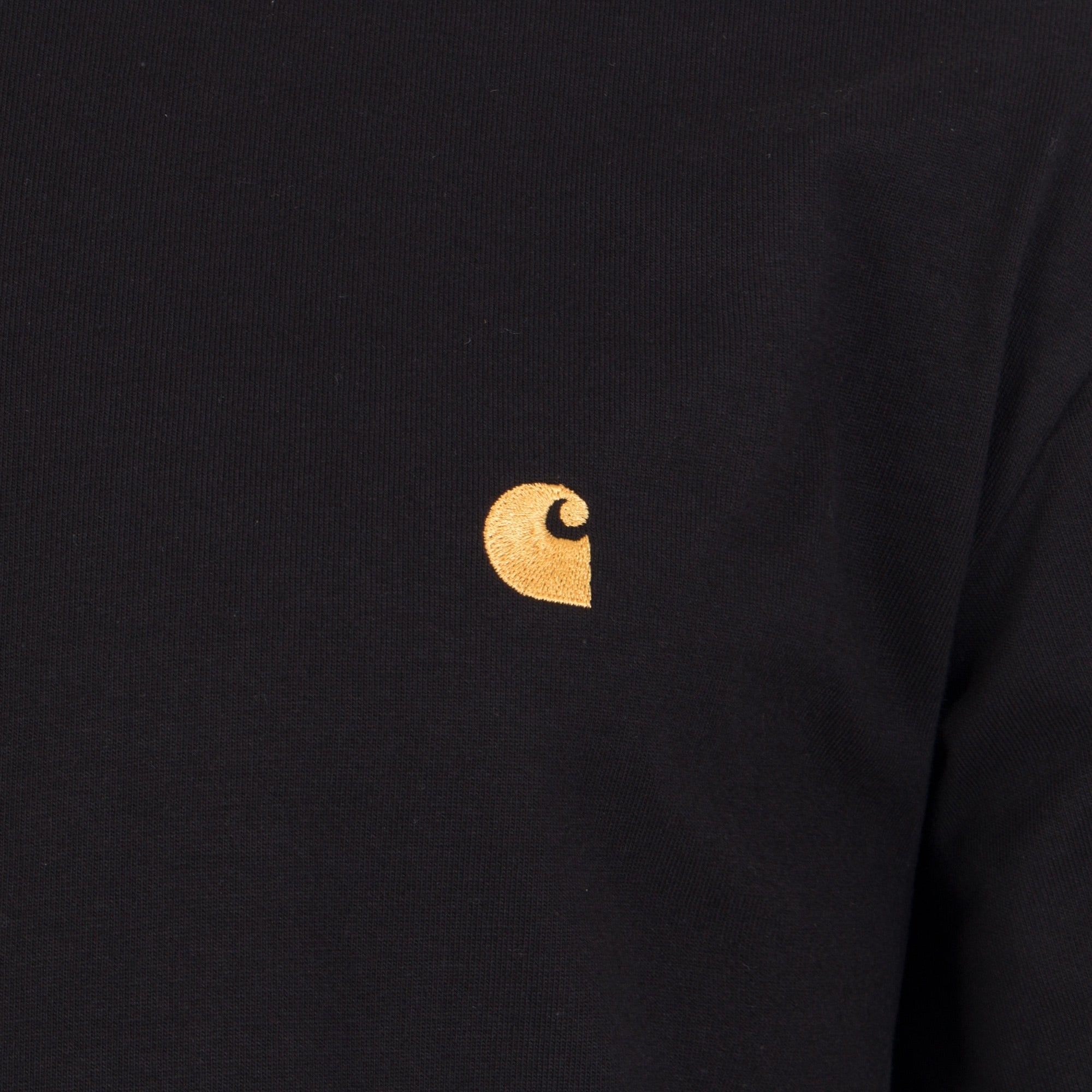 Relaxed-Fit-Chase-T-Shirt-Black/Gold-Carhartt-WIP-EQVVS