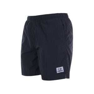 Nylon Patch Logo Swim Shorts