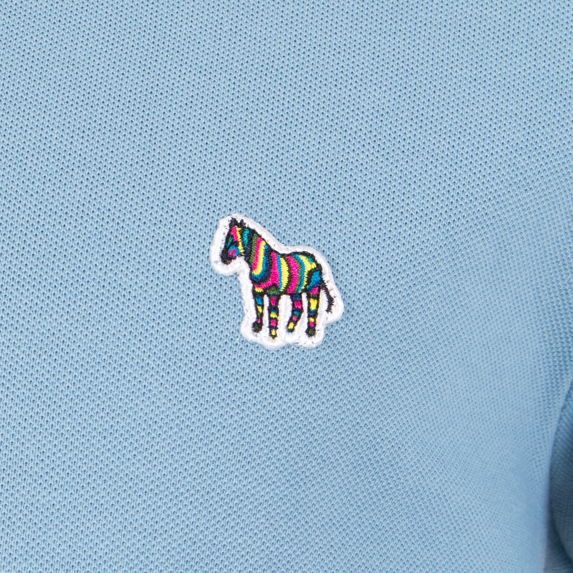 Regular Fit Long Sleeve Zebra Logo Polo