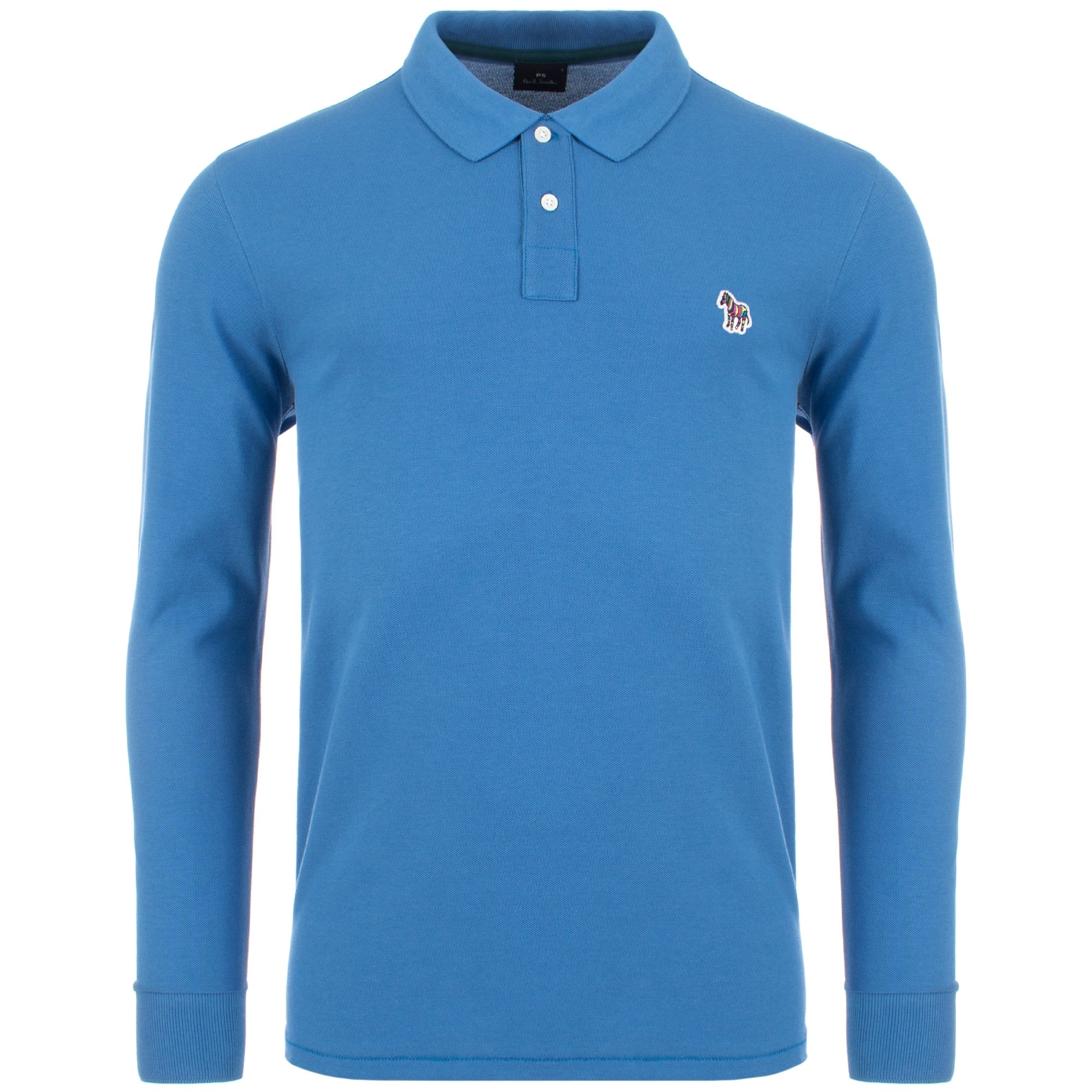 Regular Fit Long Sleeve Zebra Logo Polo