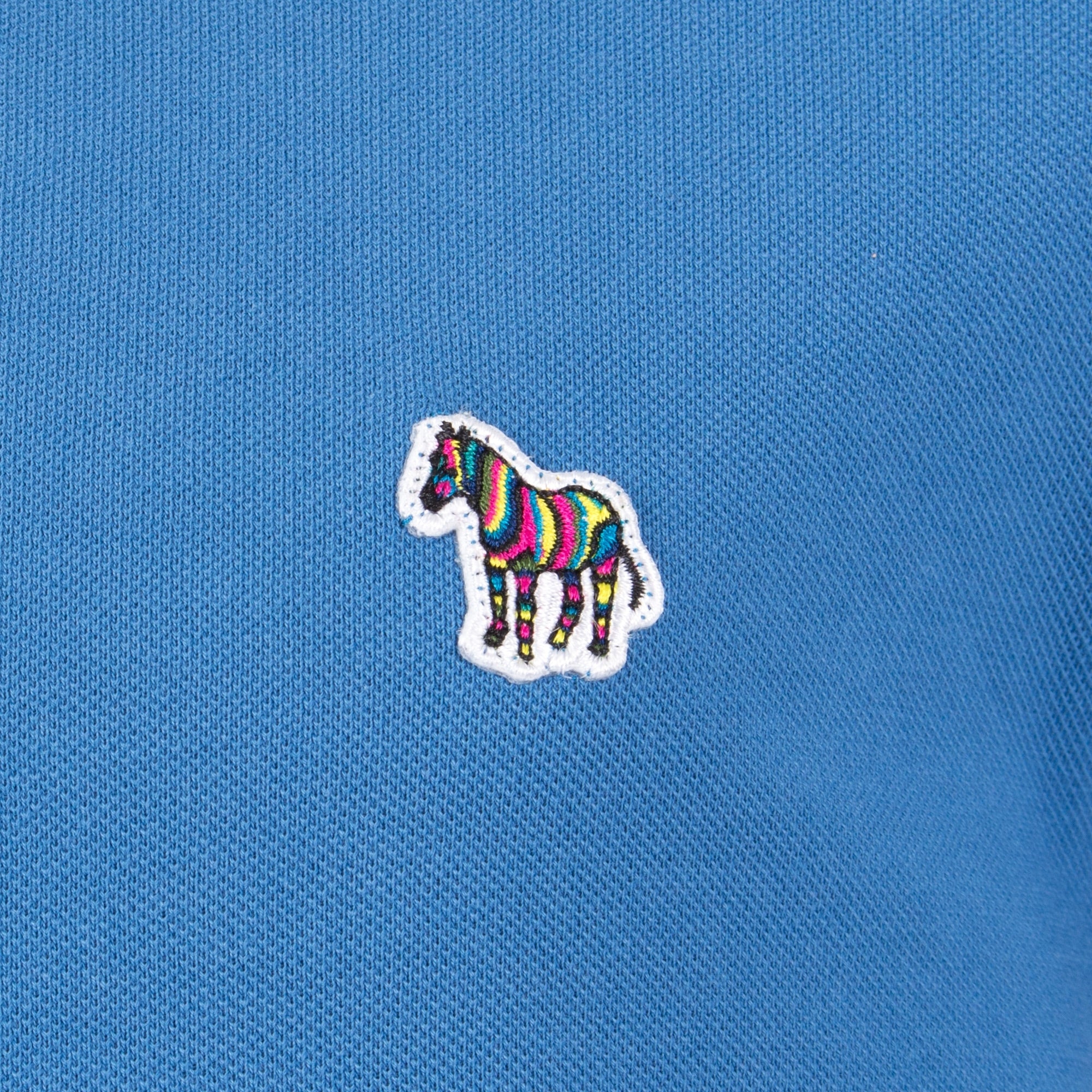 Regular Fit Long Sleeve Zebra Logo Polo