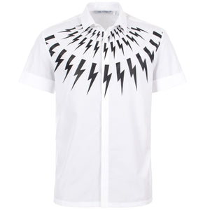 Fair-Isle Thunderbolt Popeline Shirt