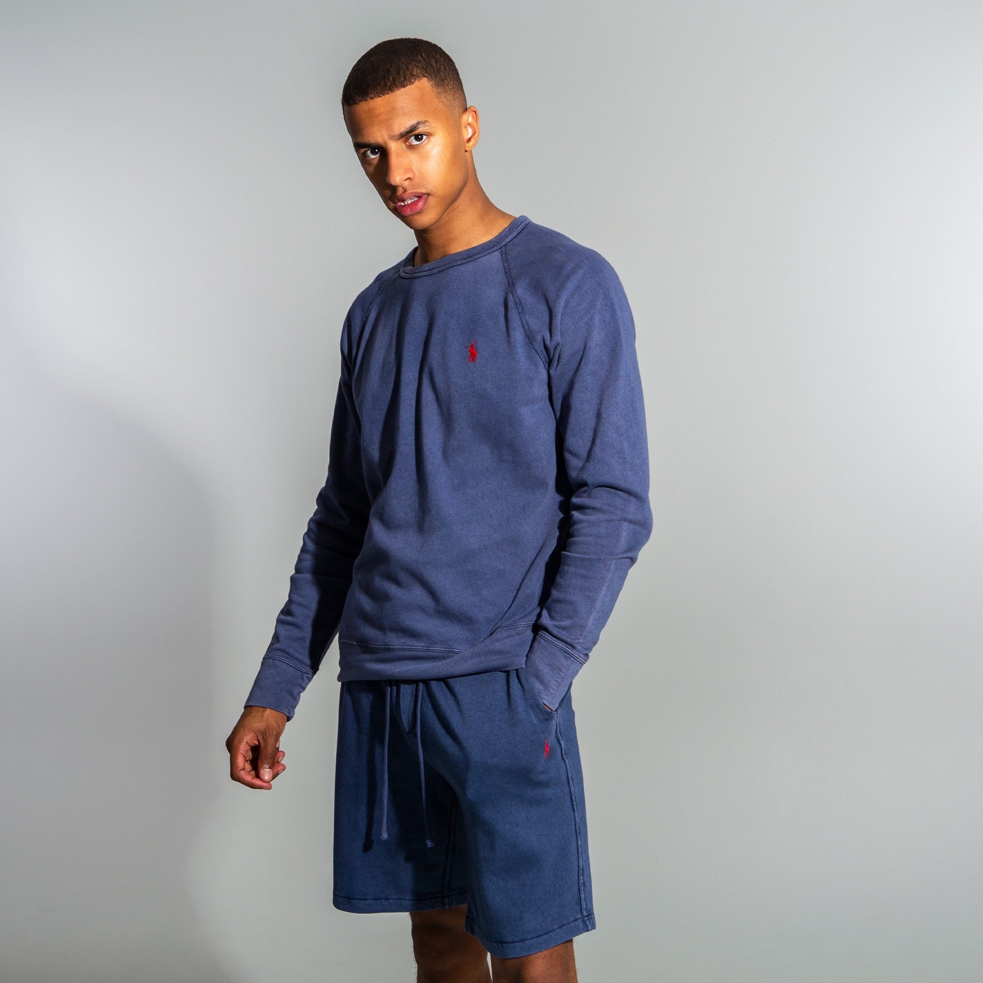 Lightweight Washed Cotton Spa Terry Sweatshirt