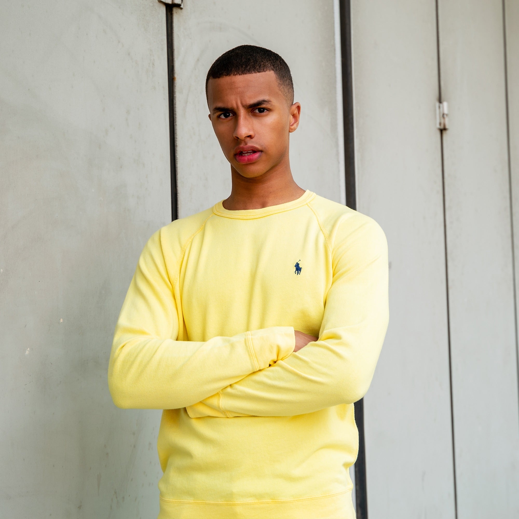 Lightweight Washed Cotton Spa Terry Sweatshirt