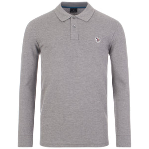 Long-Sleeve-Zebra-Logo-Polo-Shirt-Melange-Grey-PS-Paul-Smith-EQVVS
