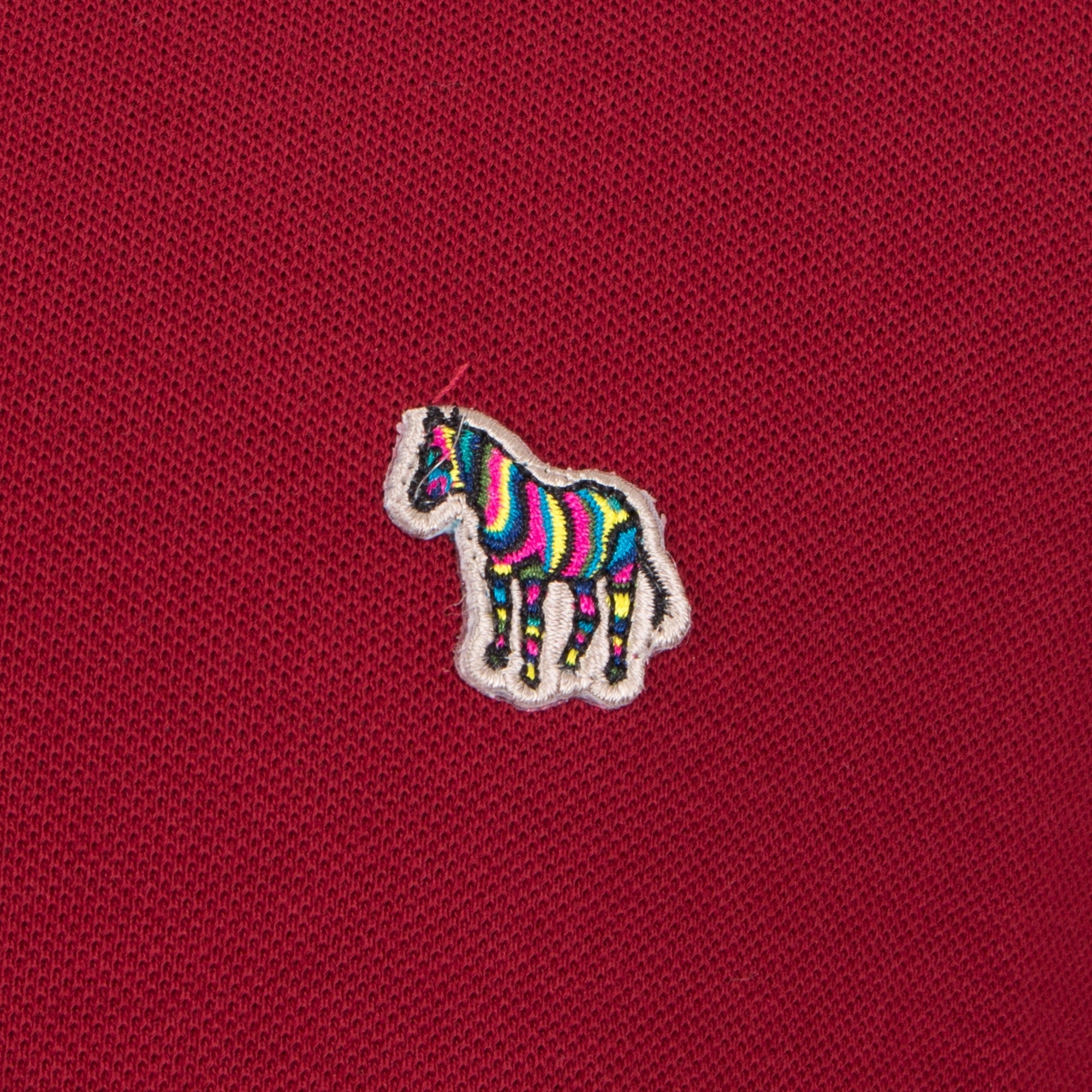 Regular Fit Long Sleeve Zebra Logo Polo