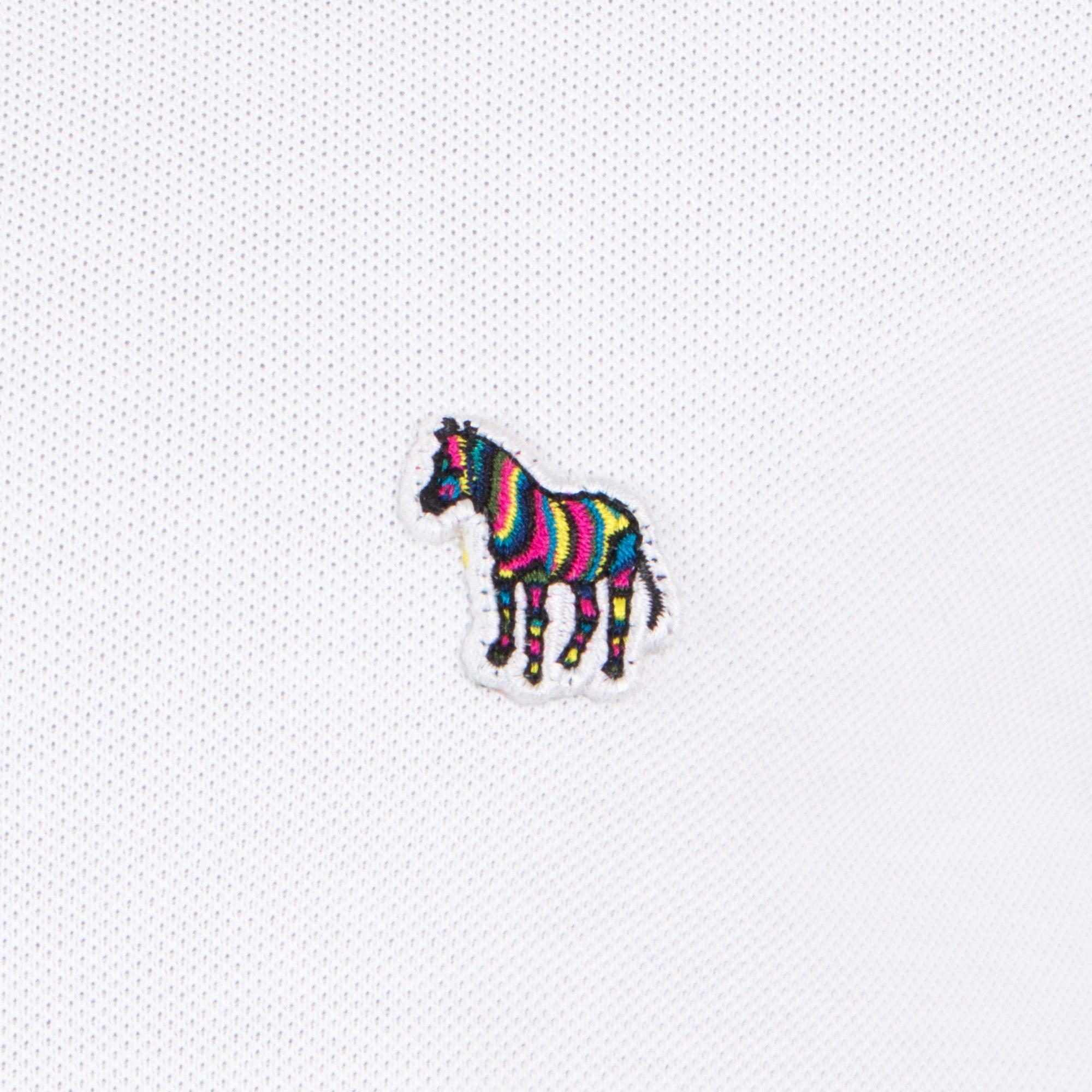 Regular Fit Long Sleeve Zebra Logo Polo Shirt