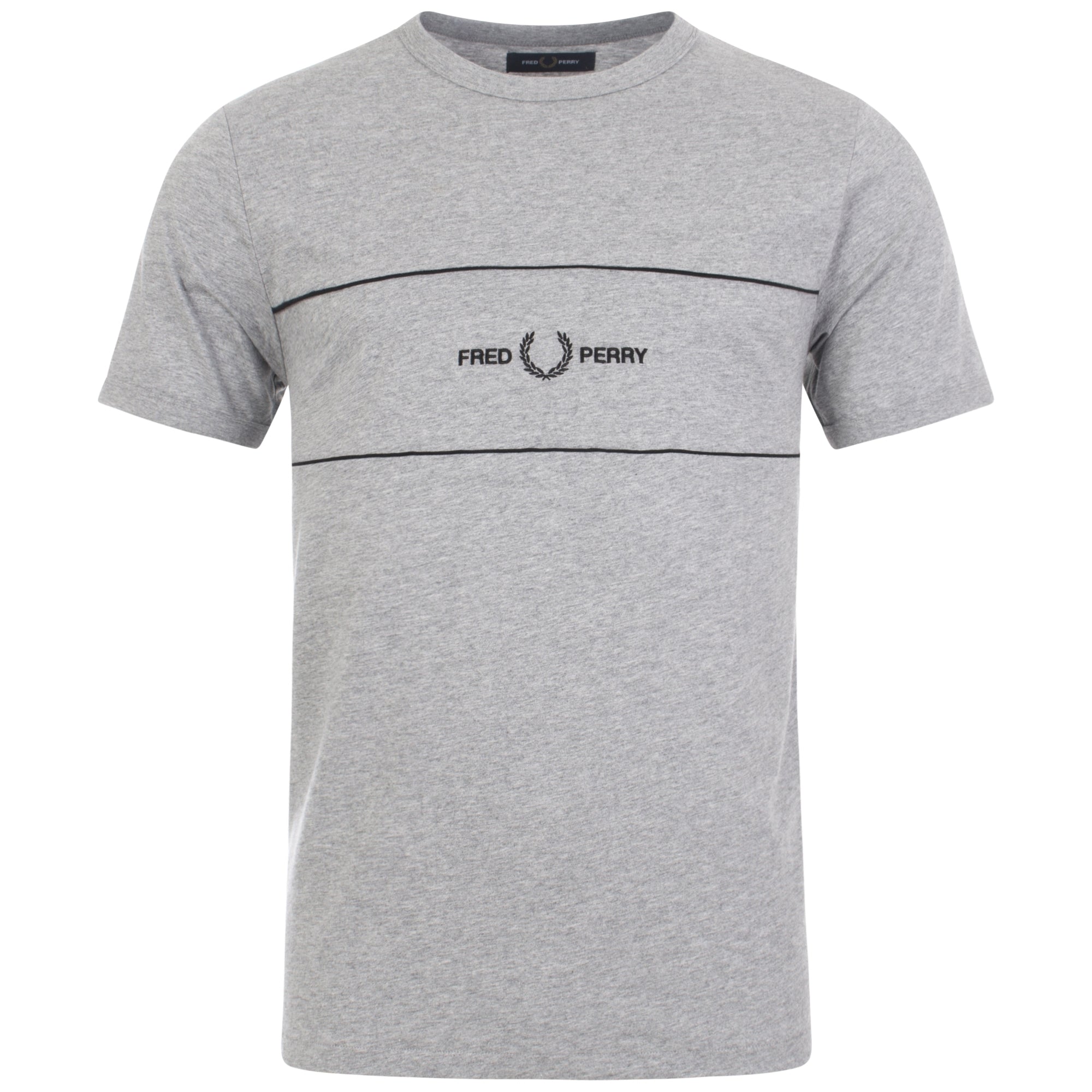 Regular Fit Embroidered Panel T-Shirt