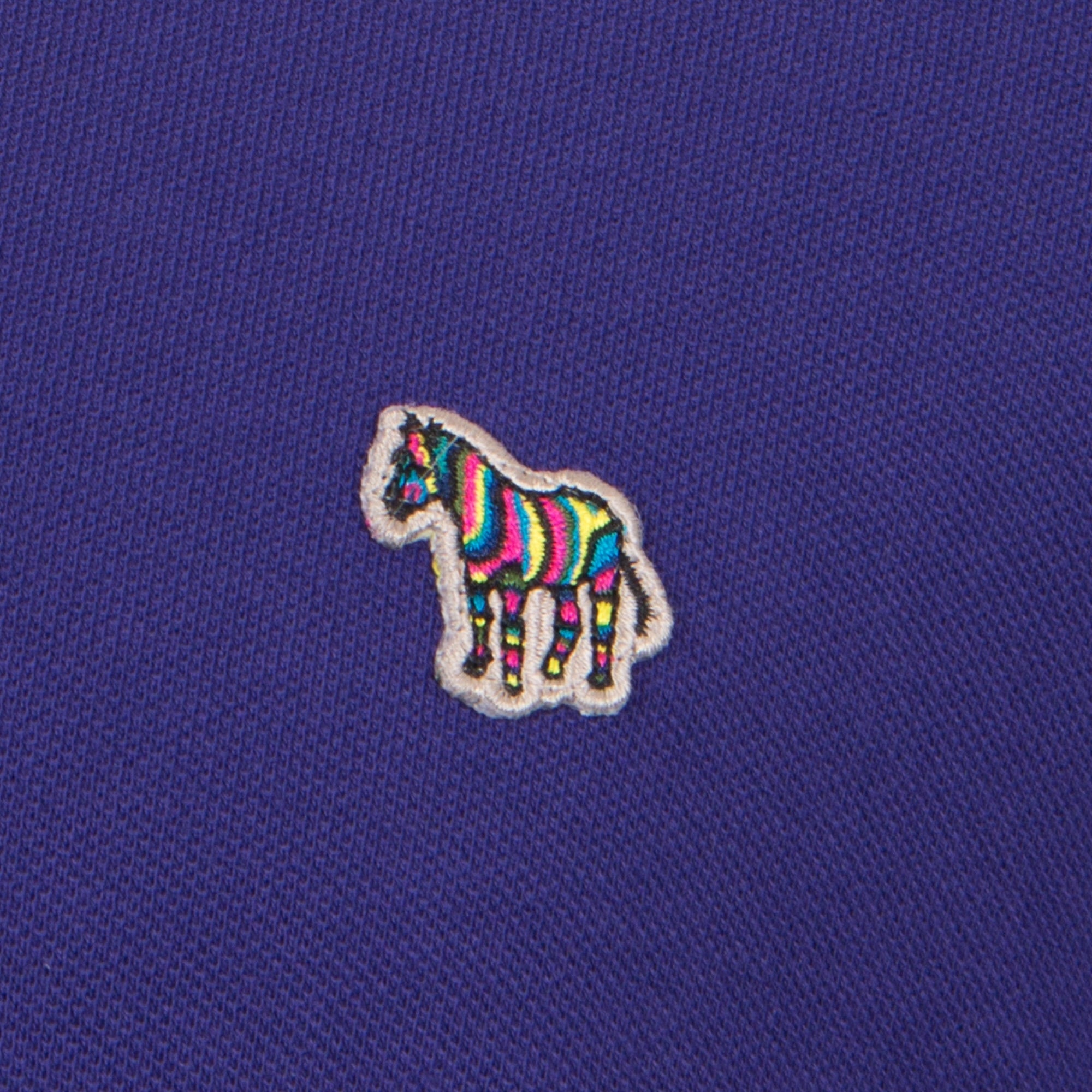Regular Fit Long Sleeve Zebra Logo Polo