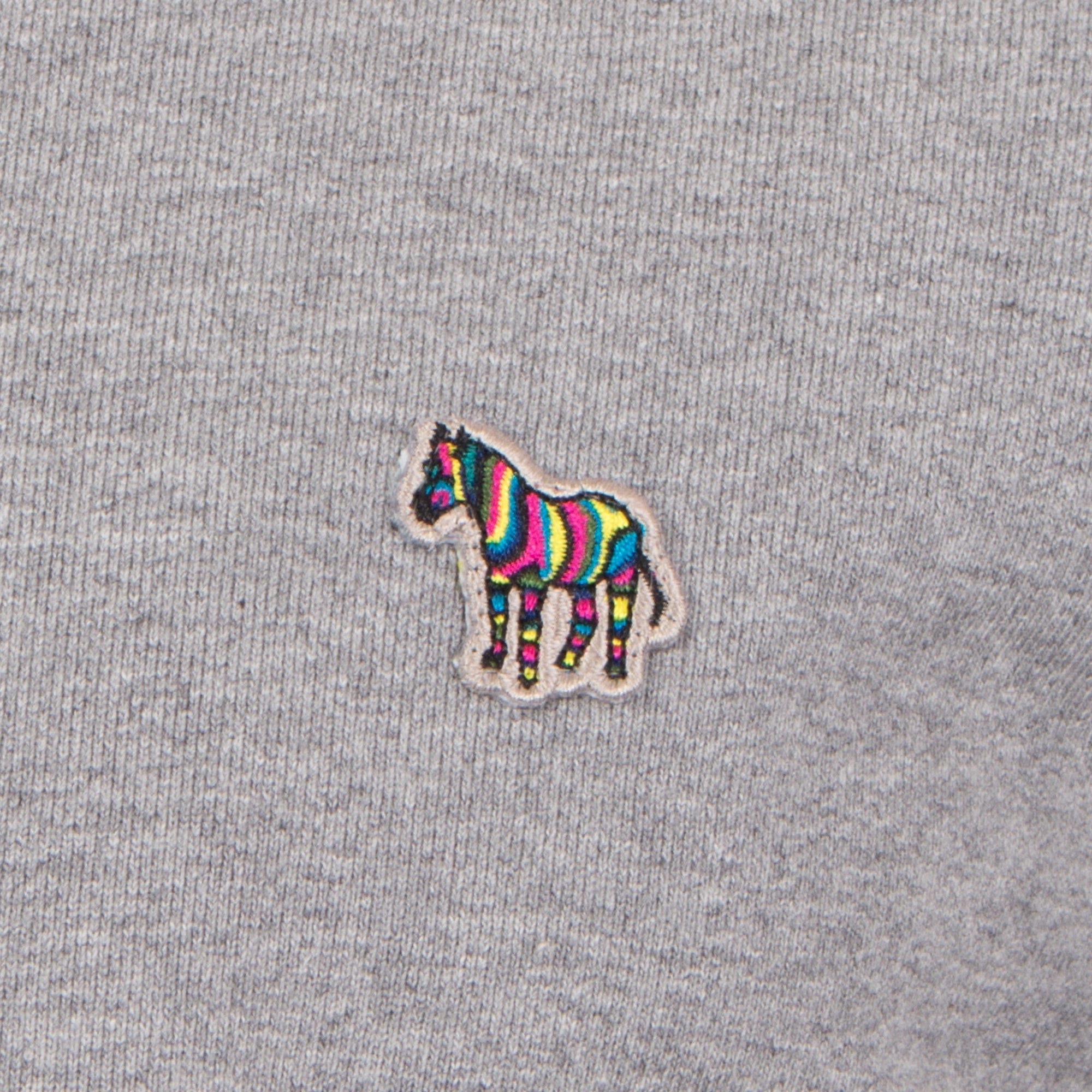 Regular Fit Zebra Logo Bomber Sweat Jacket