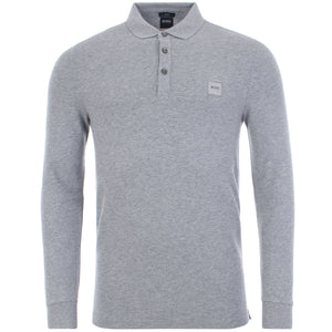 Casual Passerby Long Sleeve Slim Fit Polo Shirt