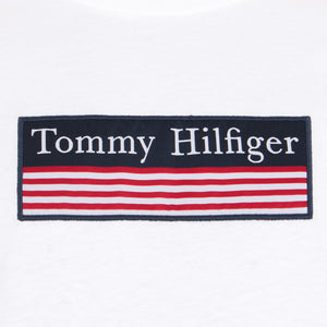 Striped Woven Label T-Shirt