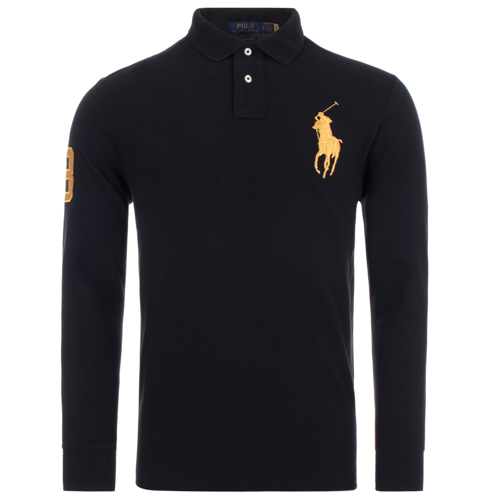 Long Sleeve Big Pony Piqué Polo Shirt
