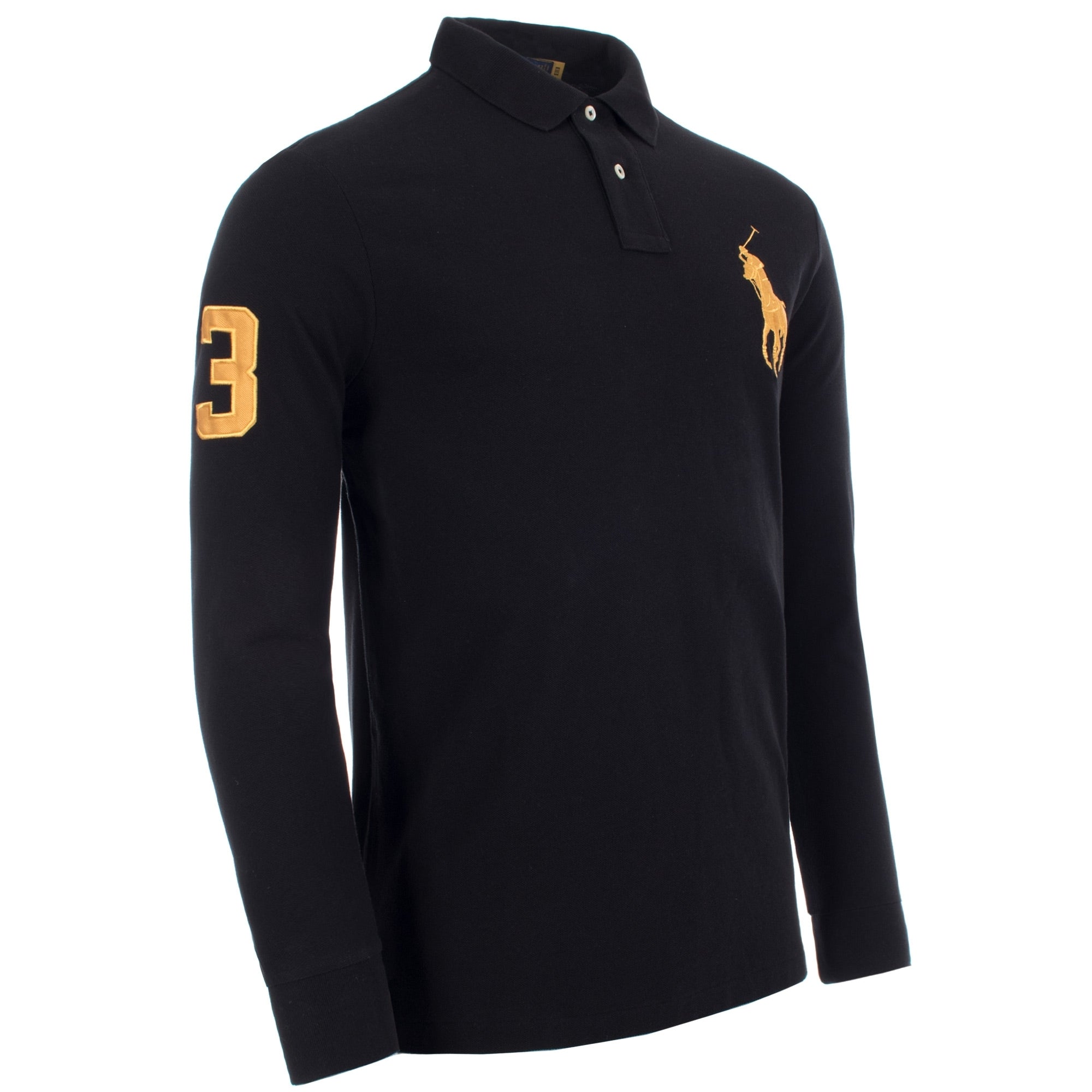 Long Sleeve Big Pony Piqué Polo Shirt