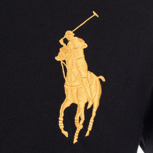 Long Sleeve Big Pony Piqué Polo Shirt Black Polo Ralph Lauren EQVVS