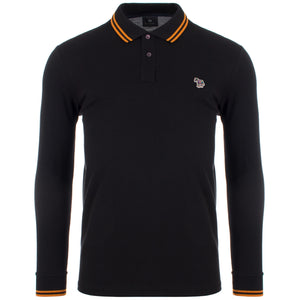 Long Sleeve Tipped Zebra Polo