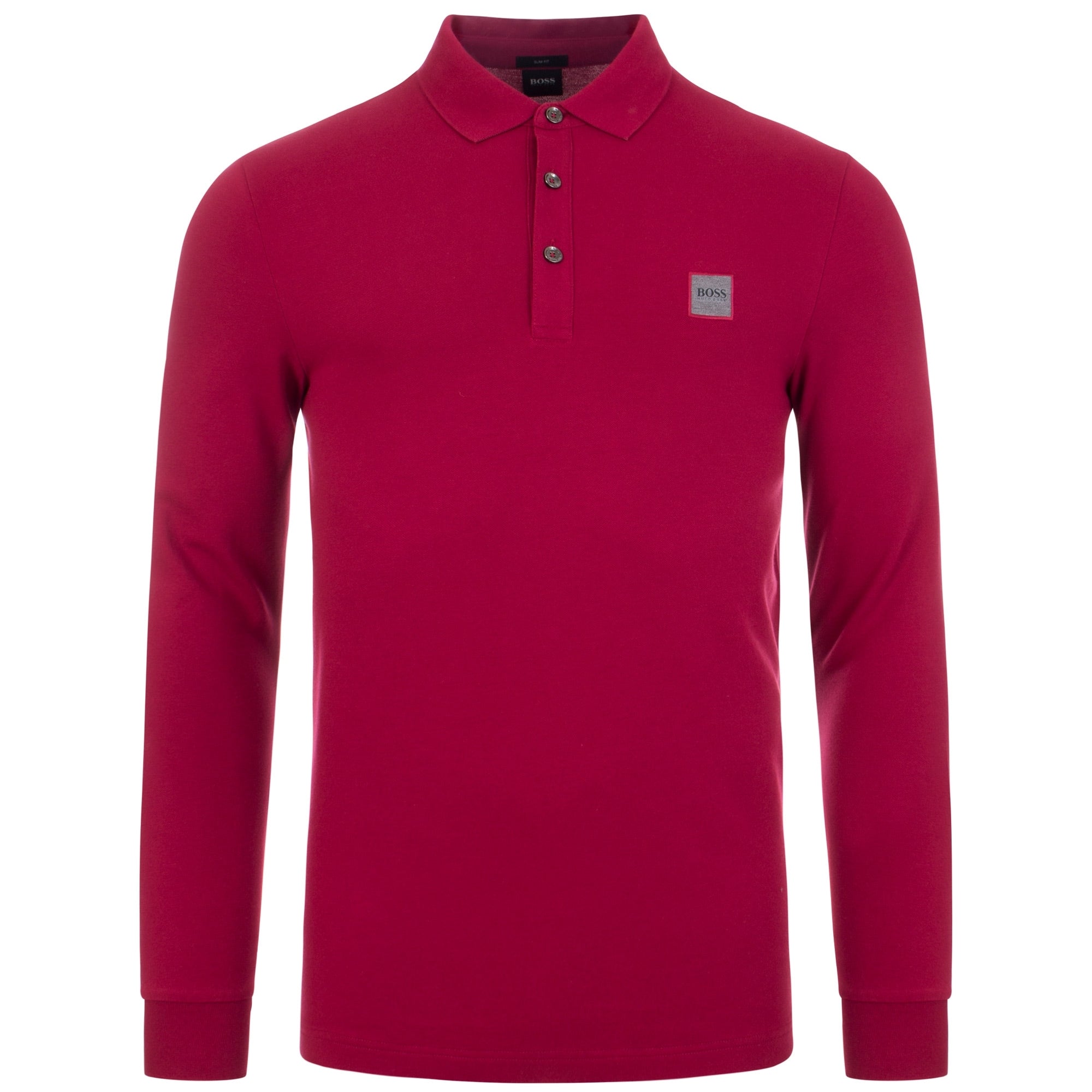Casual Passerby Long Sleeve Slim Fit Polo Shirt