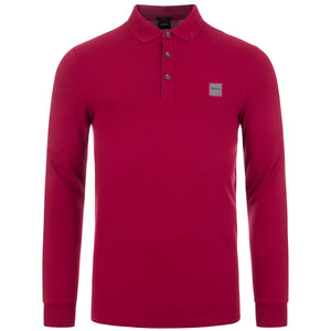 Casual Passerby Long Sleeve Slim Fit Polo Shirt