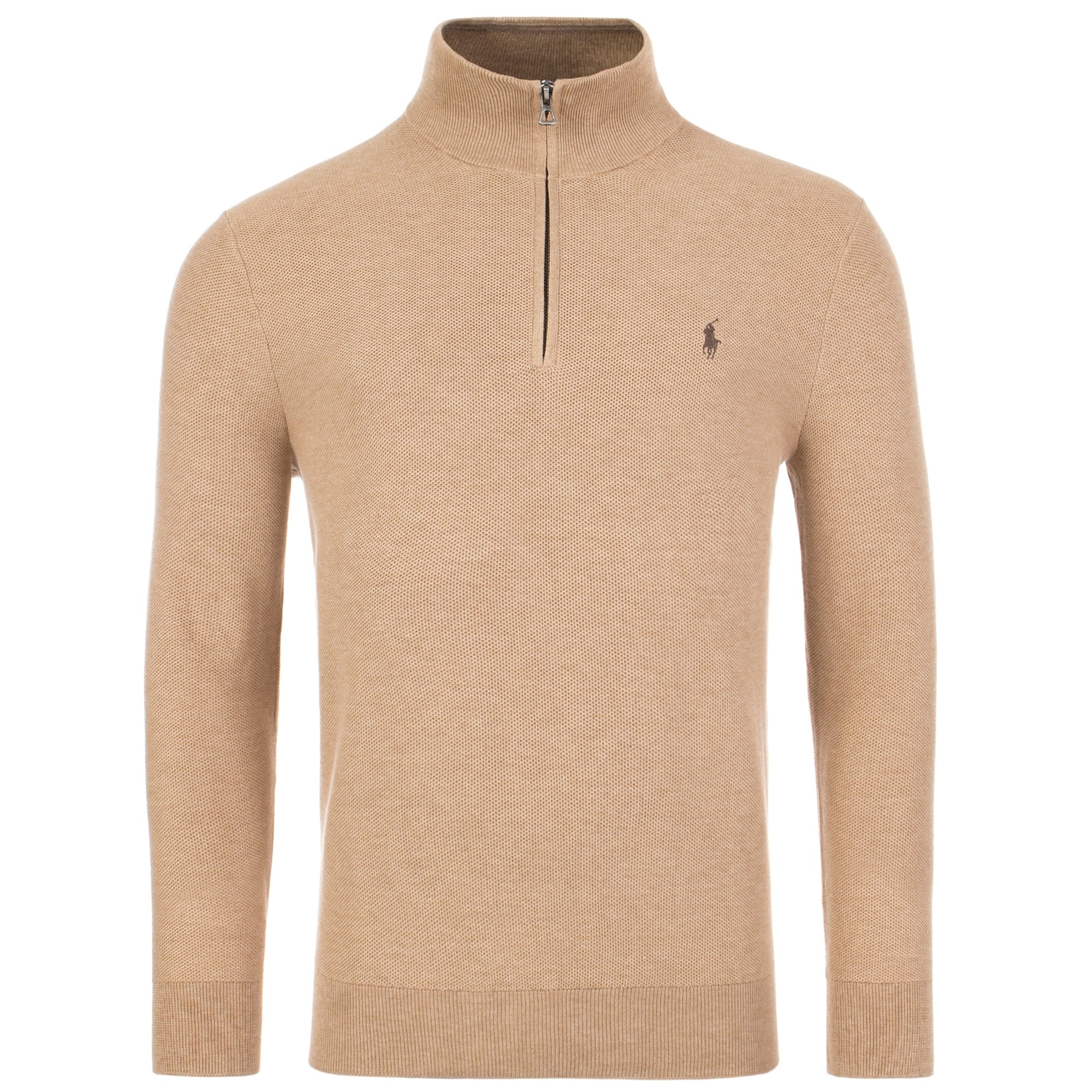 Half-Zip-Pima-Cotton-Jumper-Camel-Melange-Polo-Ralph-Lauren-EQVVS