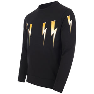 Slim Fit Gold Bolt Lightweight Sweatshirt