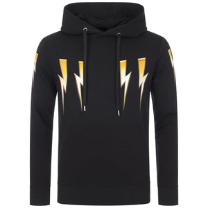 Slim Fit Gold Bolt Lightweight Hoodie
