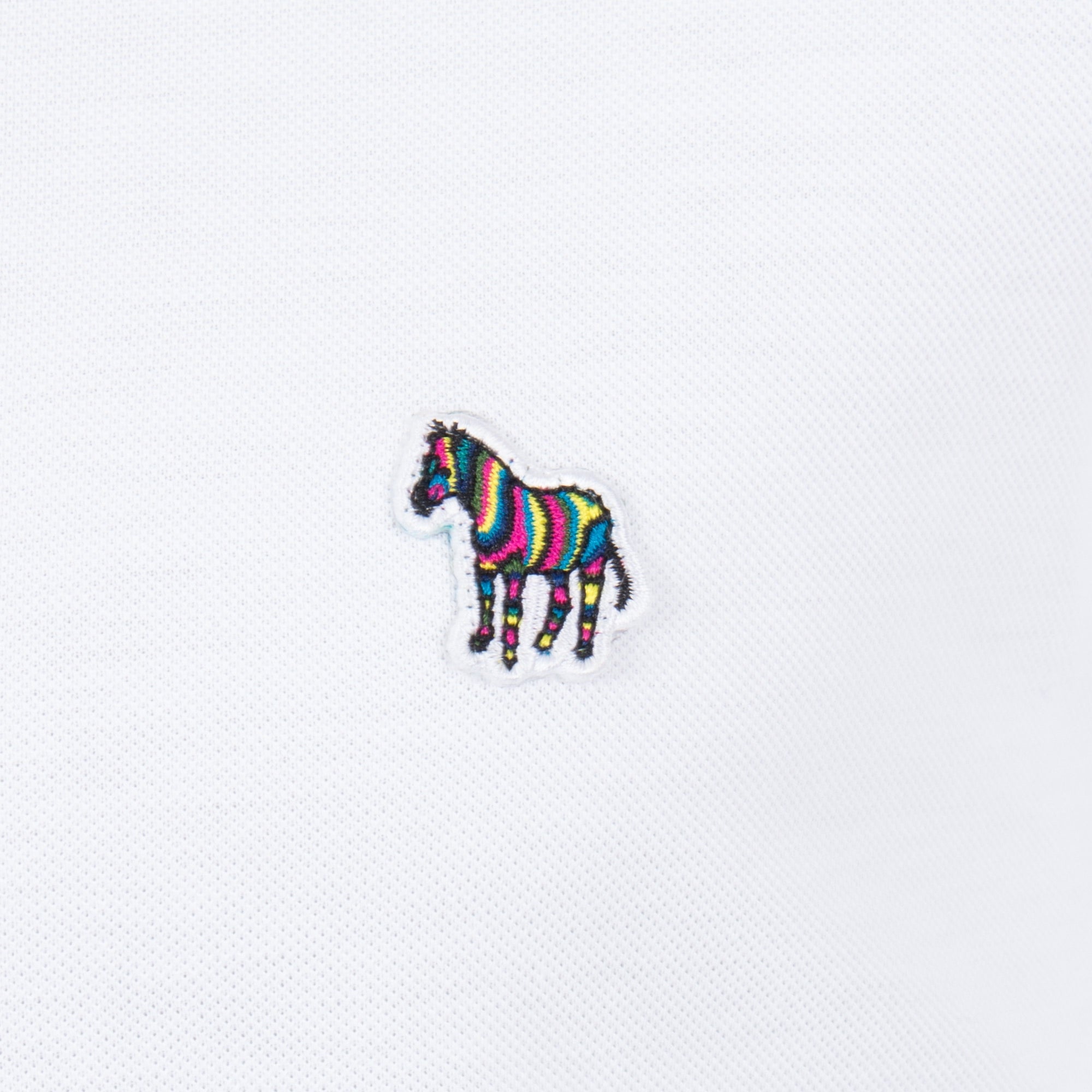 Regular Fit Long Sleeve Tipped Zebra Polo