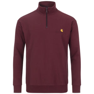 Relaxed Fit Quarter Zip American Script Sweatshirt