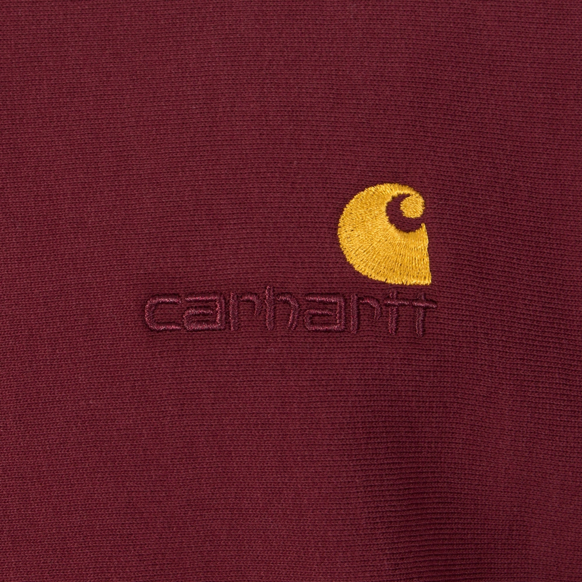 Loose Fit Quarter Zip American Script Sweatshirt