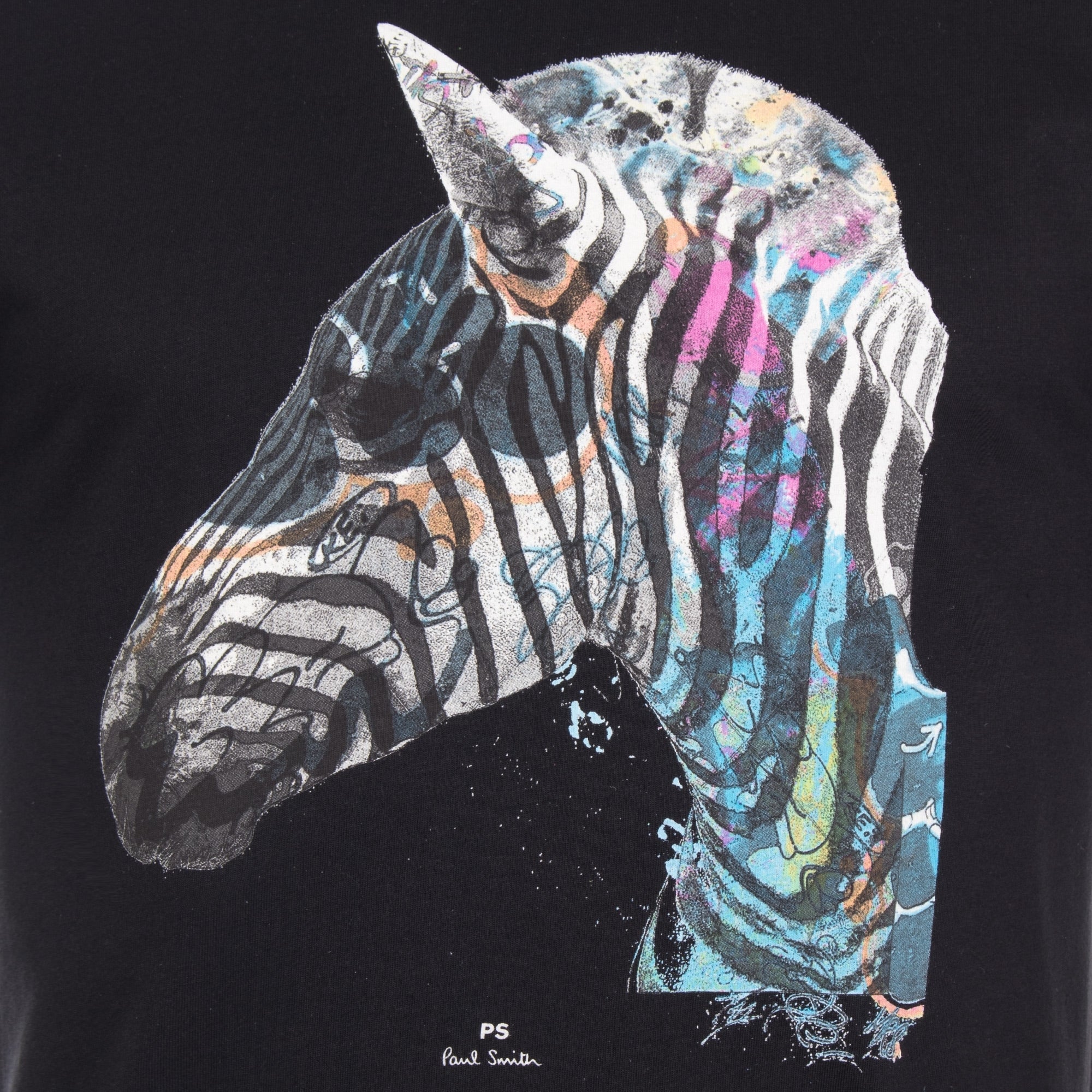 Regular Fit Graffiti Zebra T-Shirt