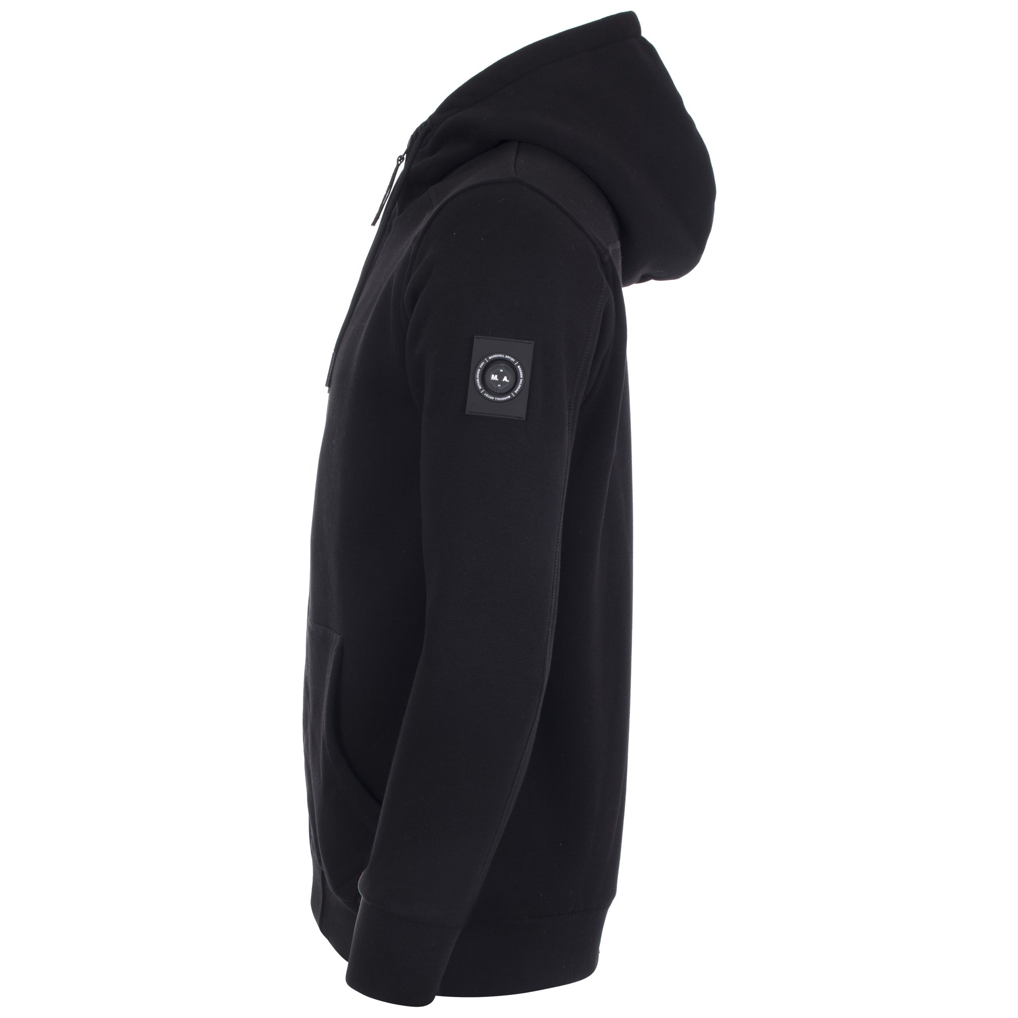 Zip-Through-Siren-Hoodie-Black-Marshall-Artist-EQVVS