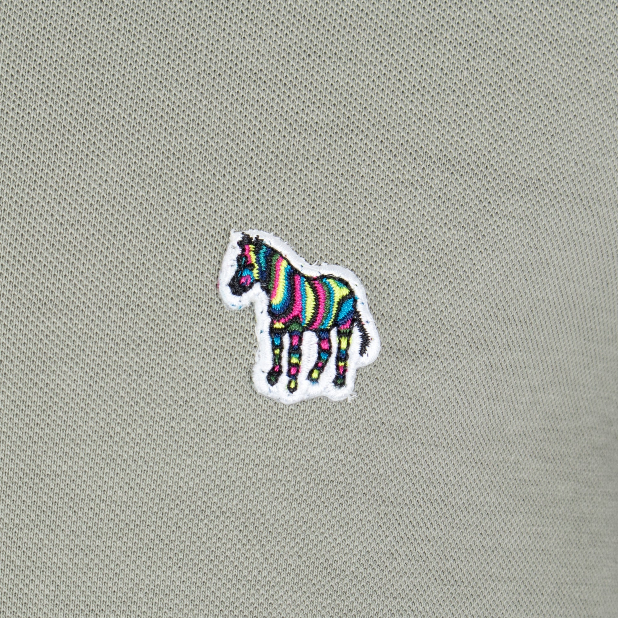 Regular Fit Long Sleeve Tipped Zebra Polo