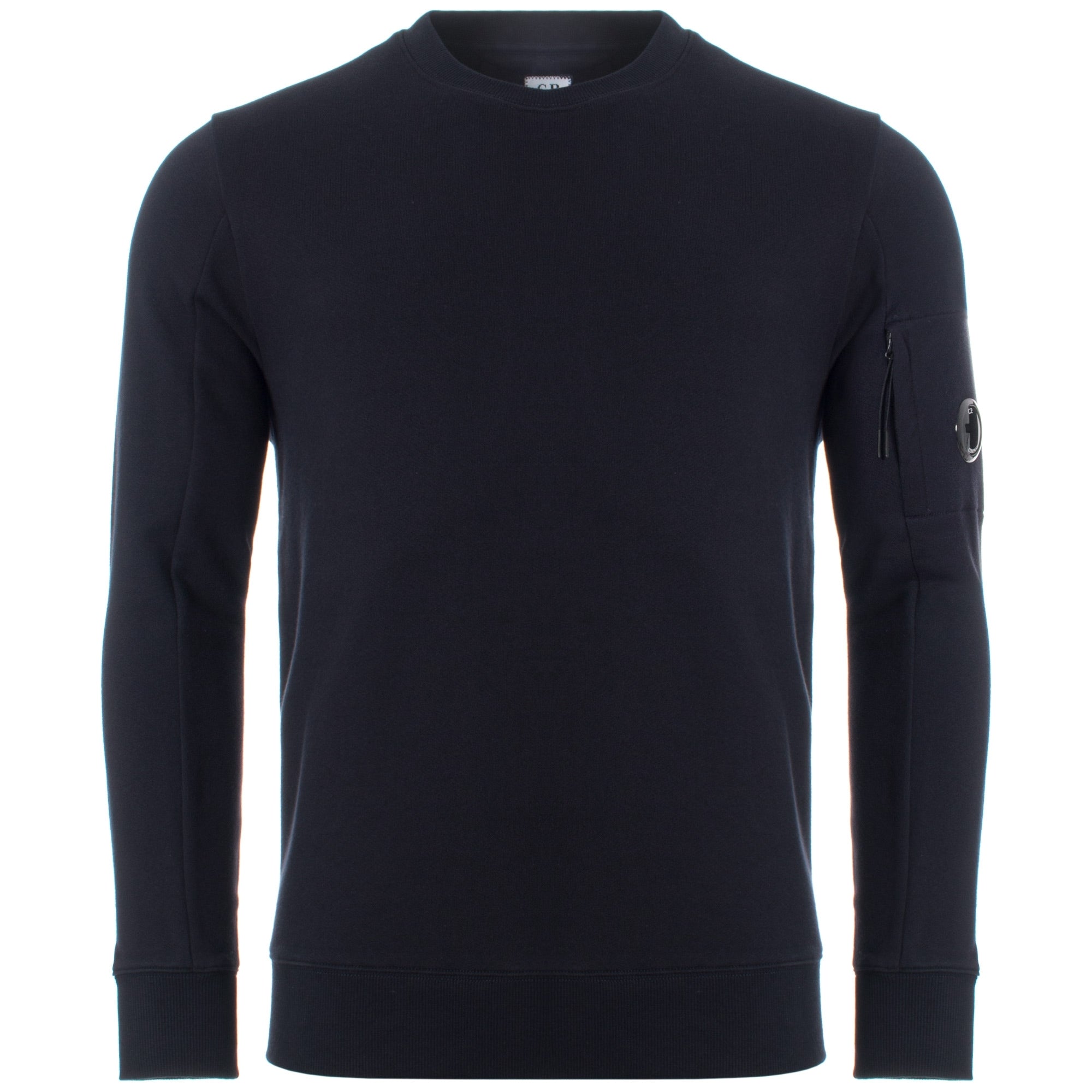 Diagonal Raised Fleece Lens Crew Sweatshirt