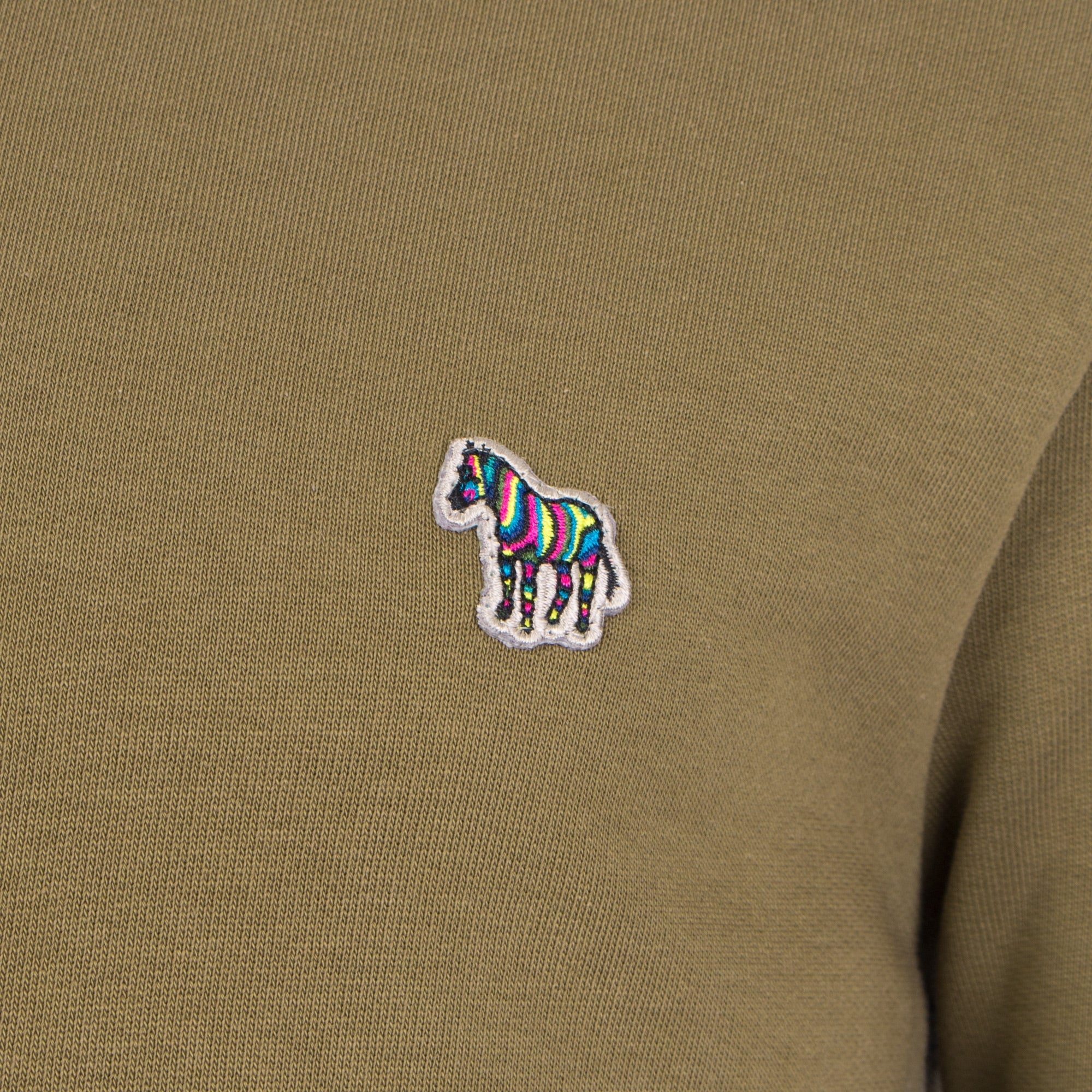 Regular Fit Crew Neck Zebra Logo Sweatshirt