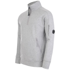 Diagonal Raised Fleece Quarter Zip Lens Sweatshirt