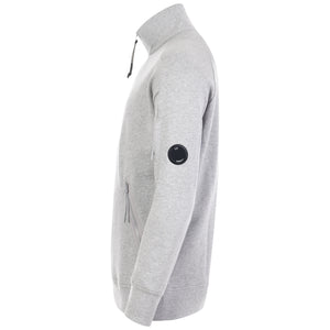 Diagonal Raised Fleece Quarter Zip Lens Sweatshirt