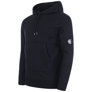 Diagonal Raised Fleece Lens Hooded Sweatshirt