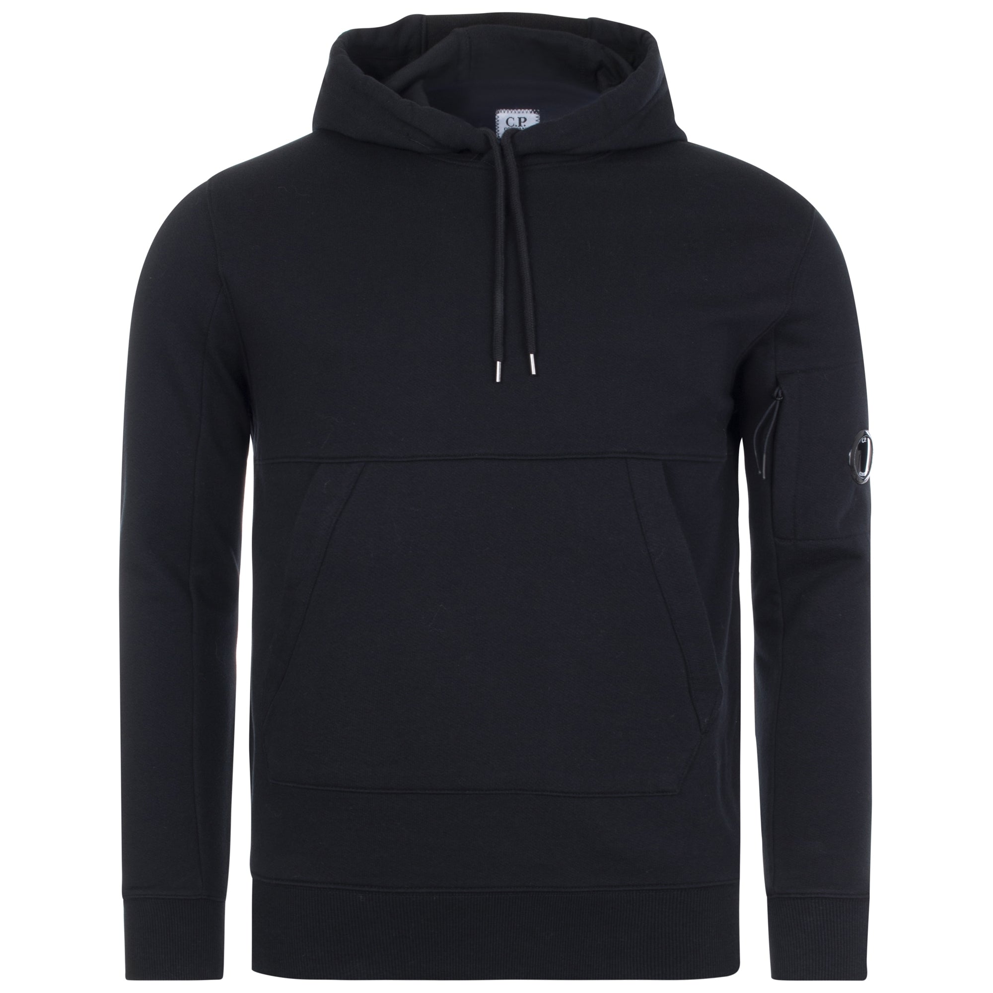 Diagonal Raised Fleece Lens Hooded Sweatshirt